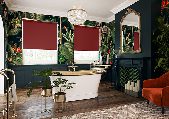 Orion (Blackout), Deep Carmine - Roller Blind - Image 7